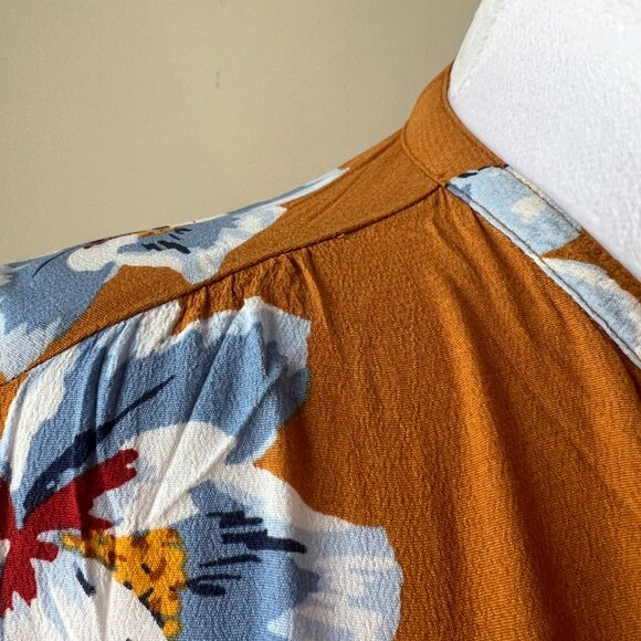 🦋☀️ Golden Hour Florals: Old Navy Tiered Empire Dress (size small) ☀️🦋 - Picture 5 of 14